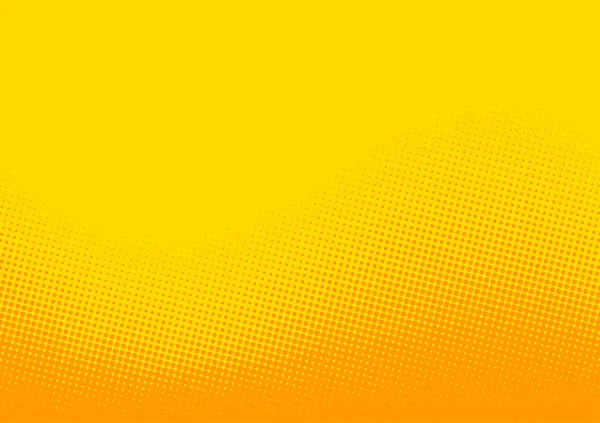 Abstraktní Žluté Oranžové Gradient Polotón Tečkované Pozadí Vektorová Ilustrace — Stockový vektor