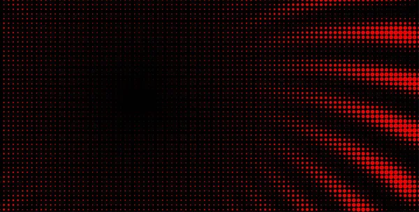 Red Dotted Halftone Spiral Rays Background Vector Pop Art Illustration — 图库矢量图片