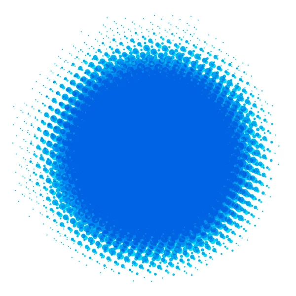 Abstrait Fond Bleu Demi Ton Pointillé Illustration Vectorielle — Image vectorielle