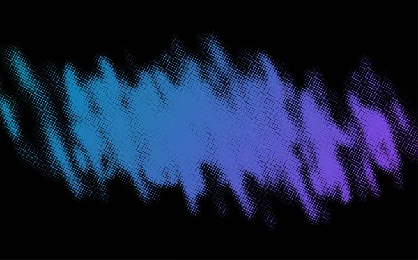 抽象的な青と紫のハーフトーン点線の汚れ ベクターイラスト — ストックベクタ