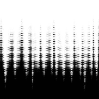 Siyah ve beyaz noktalı yarım ton arkaplanı seçiyor. Vektör illüstrasyonu
