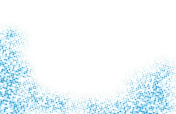 Abstract Blue Halftone Dotted Border Vector Illustration — Stock Vector