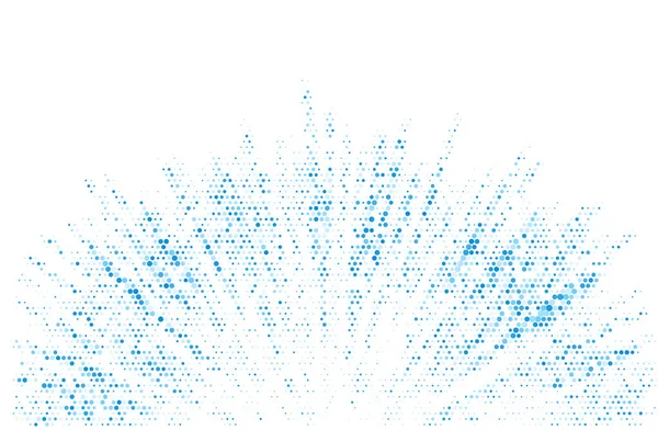 Demi Teinte Bleue Abstraite Rayons Solaires Étoiles Illustration Vectorielle — Image vectorielle