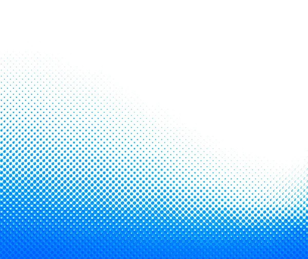 Abstracto Azul Medio Tono Salpicado Ondulado Borde Ilustración Vectorial — Vector de stock
