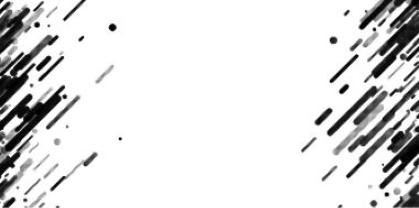 Siyah yarım ton fırça darbeleri çerçeve. Vektör illüstrasyonu