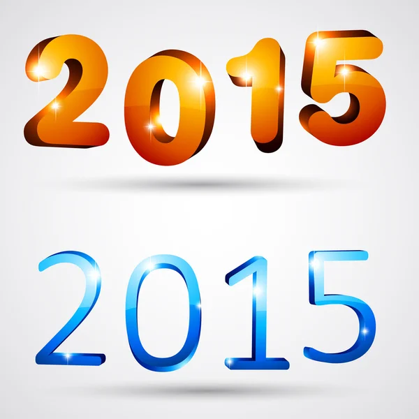 Selamat tahun baru 2015. - Stok Vektor