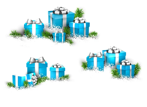 Heaps of gift boxes. — Stock Vector