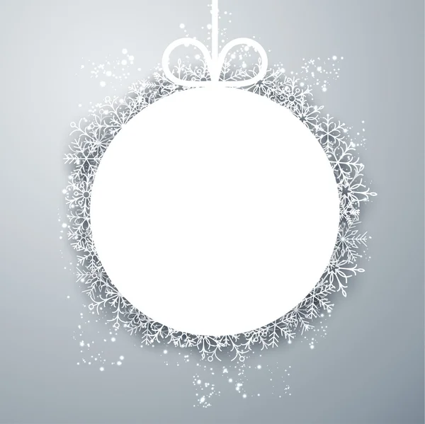 Lumière boule de Noël fond abstrait . — Image vectorielle
