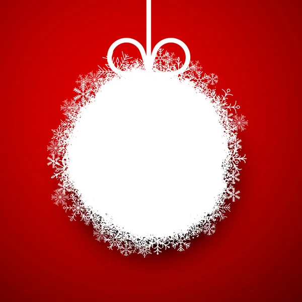 Paper christmas ball. — Stock Vector