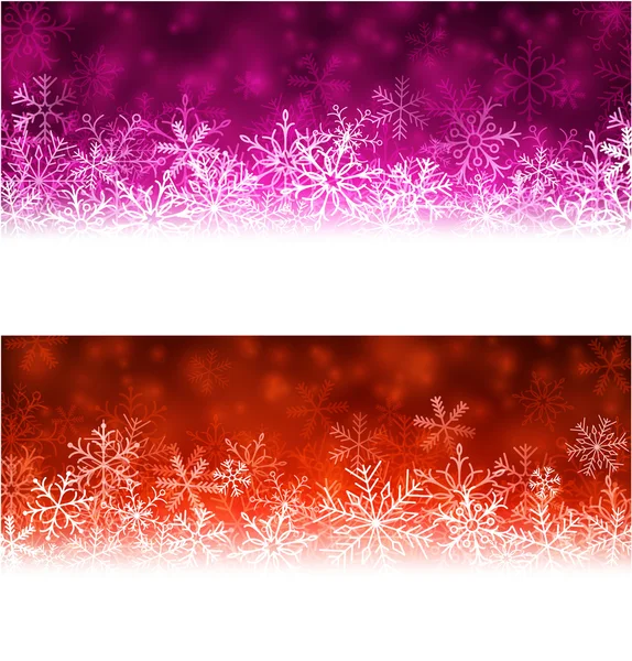 Banderas abstractas de Navidad . — Vector de stock