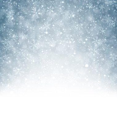 düşen kar taneleri ile Noel arka plan.
