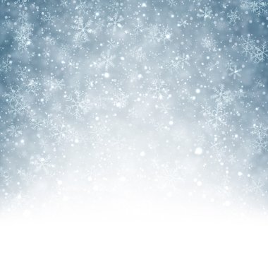 Christmas background with fallen snowflakes. clipart