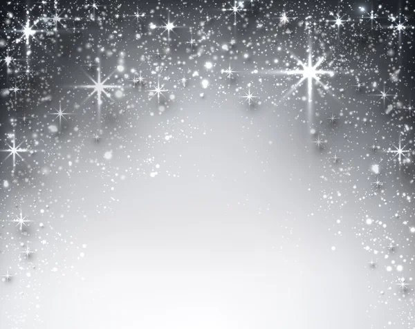 Winter starry christmas background. — Stock vektor