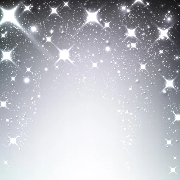 Winter starry christmas background. — Stock vektor