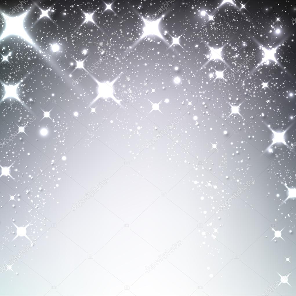 Winter starry christmas background. 