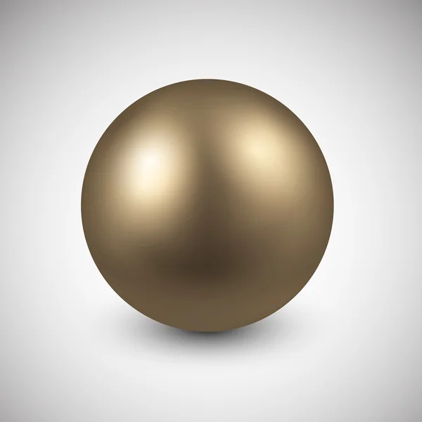 Boule dorée . — Image vectorielle