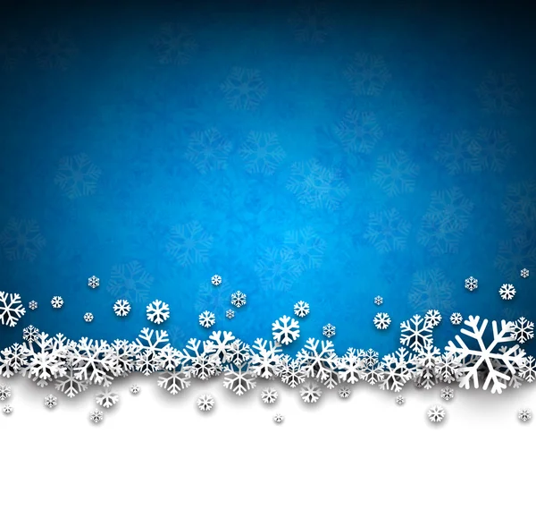 Vánoční modré pozadí abstraktní. — Stockový vektor