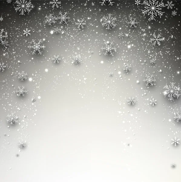 Winter starry christmas background. — Stockový vektor