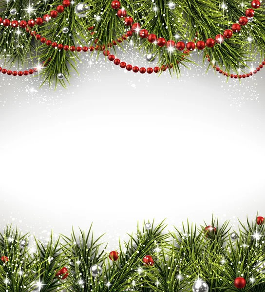 Ladin dallı Noel arkaplanı.