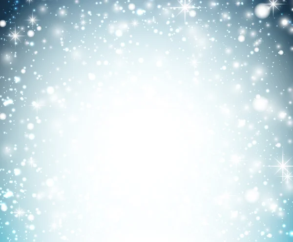 Kerstmis achtergrond met crystallic sneeuwvlokken. — Stockvector
