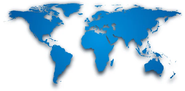 Mapa do mundo . — Vetor de Stock