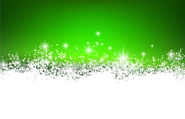 Kerstmis groene abstracte achtergrond. — Stockvector