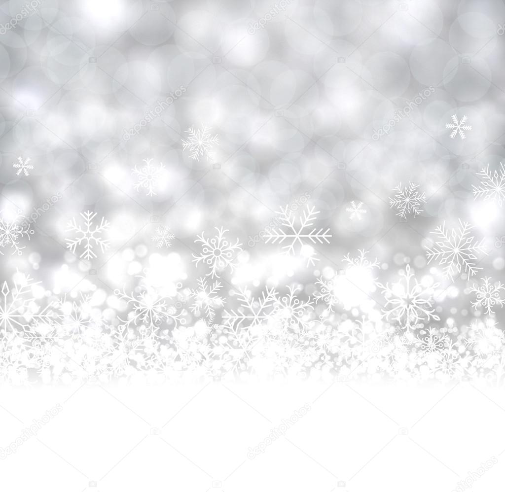Silver christmas background. — Stock Vector © Maxborovkov