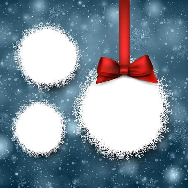 Bolas de Navidad de papel . — Vector de stock