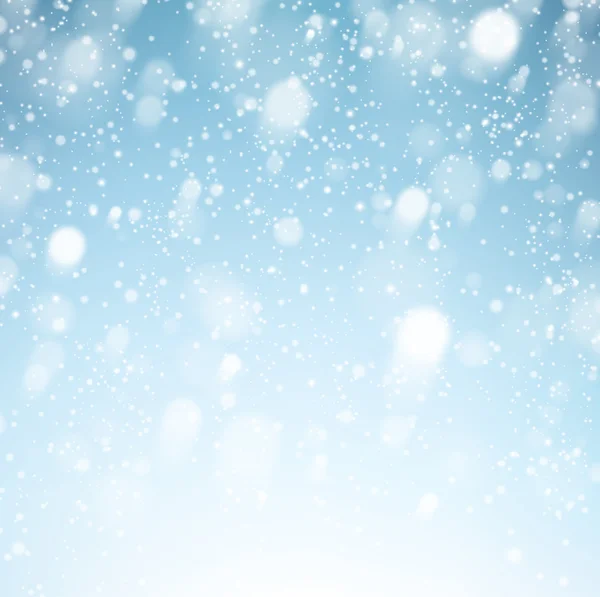 Christmas background with fallen snowflakes. — Stock Vector