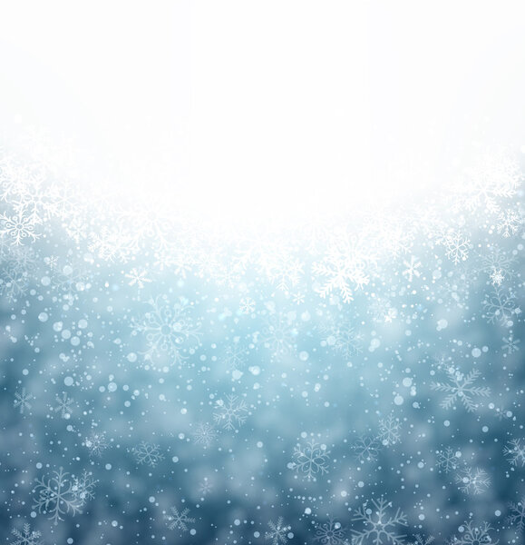 Christmas blue abstract background.
