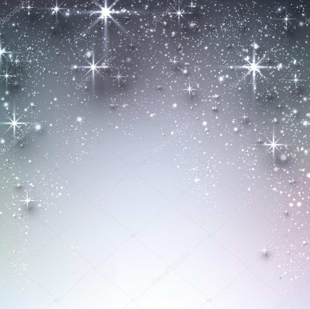 Winter starry christmas background. 