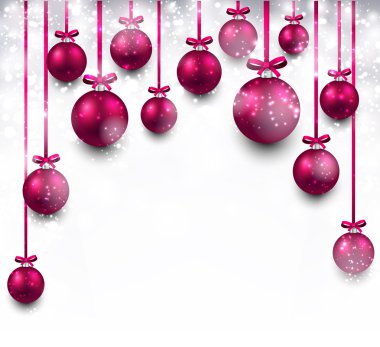 ark arka plan kırmızı Noel topları ile. 