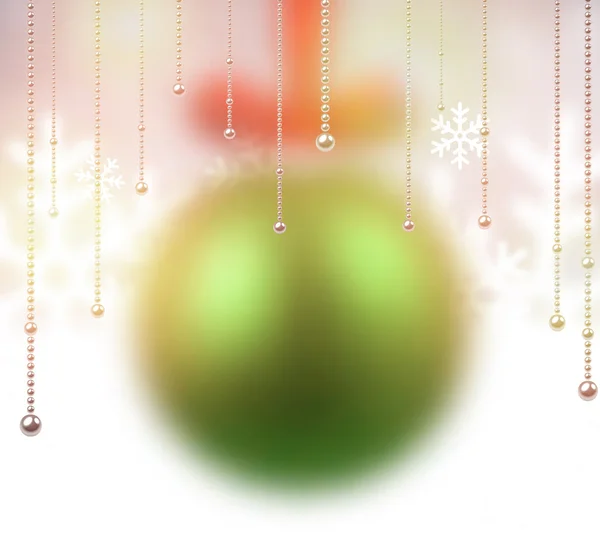Defocused Πράσινη Χριστουγεννιάτικη μπάλα. — Διανυσματικό Αρχείο