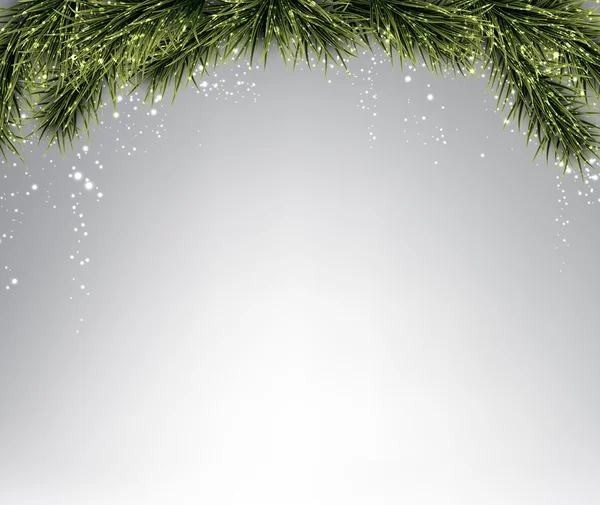 Fond de Noël avec branches d'épinette. — Image vectorielle