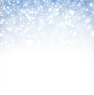 Christmas background with crystallic snowflakes. clipart
