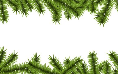 Ladin dallı Noel arkaplanı.