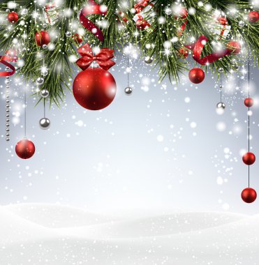 Karlı Noel arkaplanı.