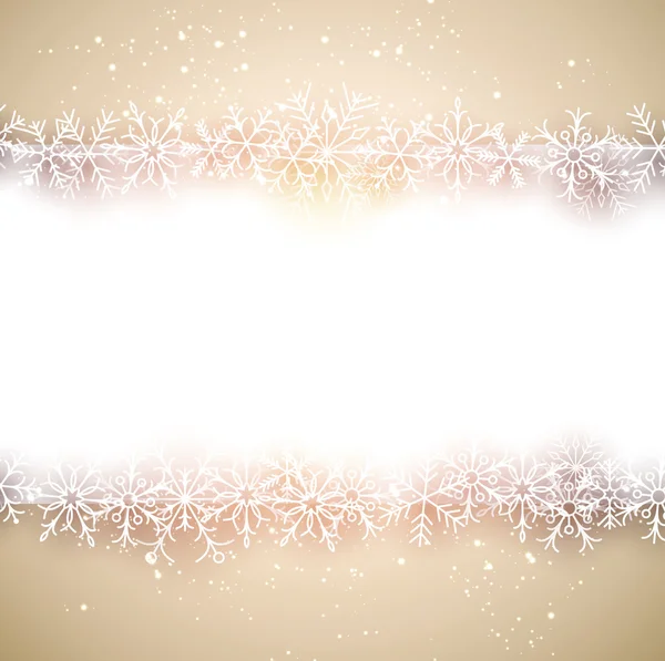 Christmas background with fallen snowflakes. — Stock Vector