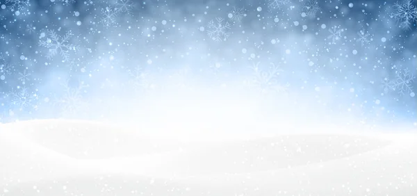 Banner de neve de Natal . — Vetor de Stock