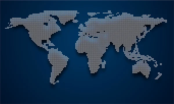 Mapa mundial . — Vector de stock