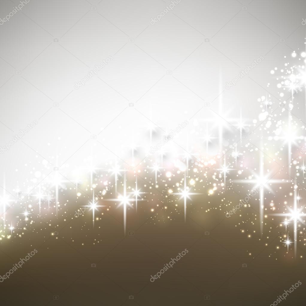 Winter starry christmas background. 