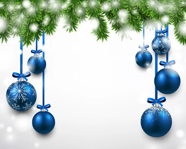 Ladin dallı Noel arkaplanı.