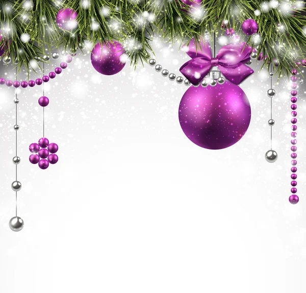 Ladin dallı Noel arkaplanı.