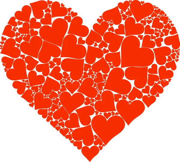 Many hearts in heart form — Stock Vector © tuulijumala #1578620