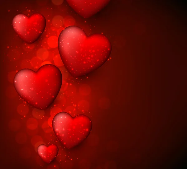 Valentine's red background. — Stock Vector