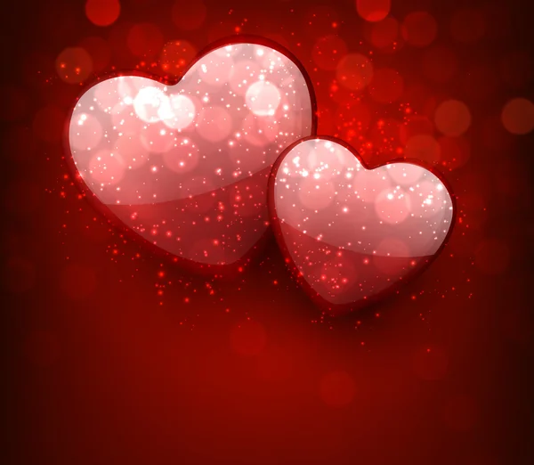 Valentine's red background. — Stock Vector