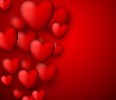 Sevgililer kırmızı arka plan.