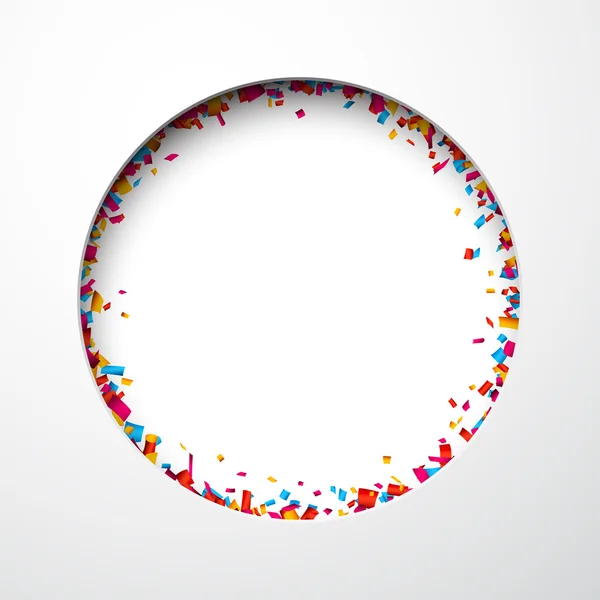 Confettis fond de célébration . — Image vectorielle