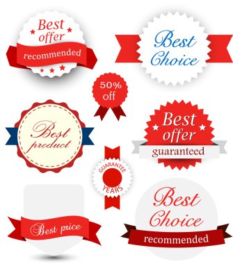 Ödülü rozetleri topluluğu. 