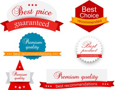 Ödülü rozetleri topluluğu. 